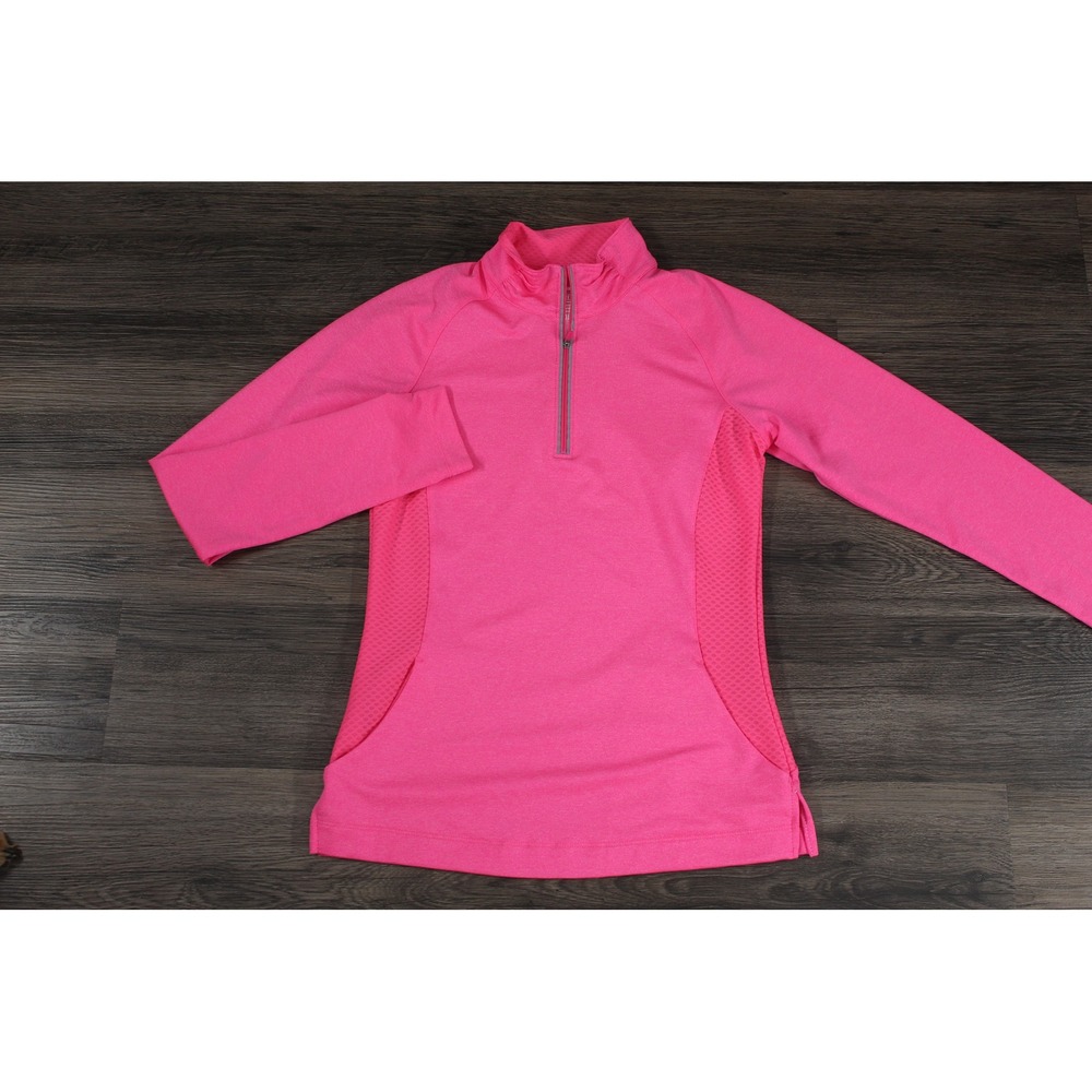 Slazenger Golf Pullover Activewear Athletic 1/4 Zip Pink Top Size‎ S